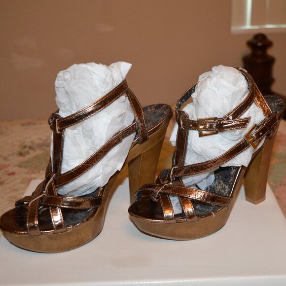 Qupid Shoes - Qupid Strappy Heels Size 5.5